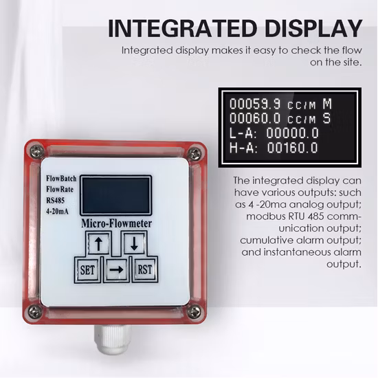 Smart Digital Display Liquid Glue Pressure Gauge Diesel Flow Liquid Level Sensor Water Flowmeter Oil Fuel Micro Over Gear Flow Meter
