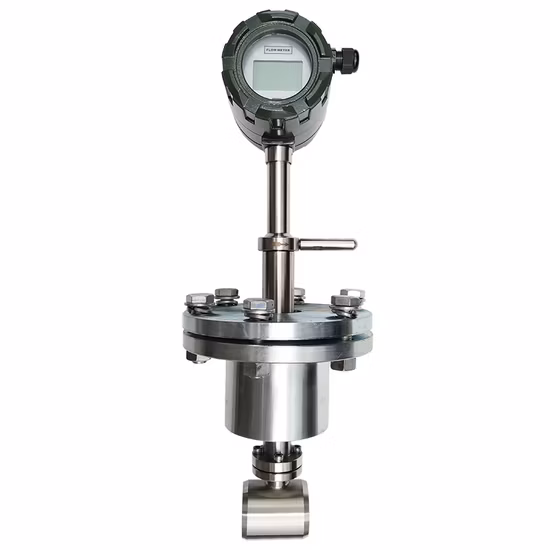 Flow Totalizer 1.0% High Precision Local LCD Display Vortex Flow Meter for Nitrogen Gas