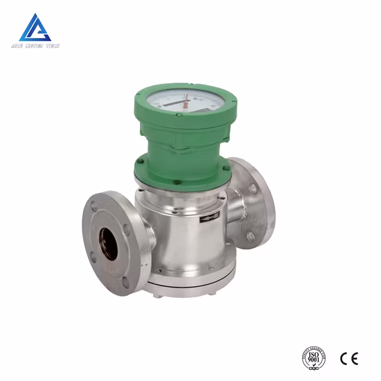 Mechanical Type Oval Gear Flowmeter Volumetric Flow Meter Positive Displacement Flow Meter for Diesel